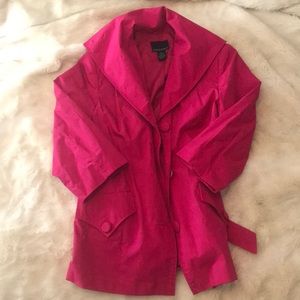 Lipstick pink Cynthia Rowley spring jacket